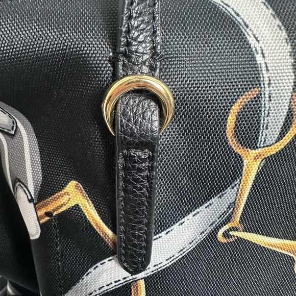 🆕 Ralph Lauren Chadwick black equestrian print Tote Bag - Picture 9 of 13